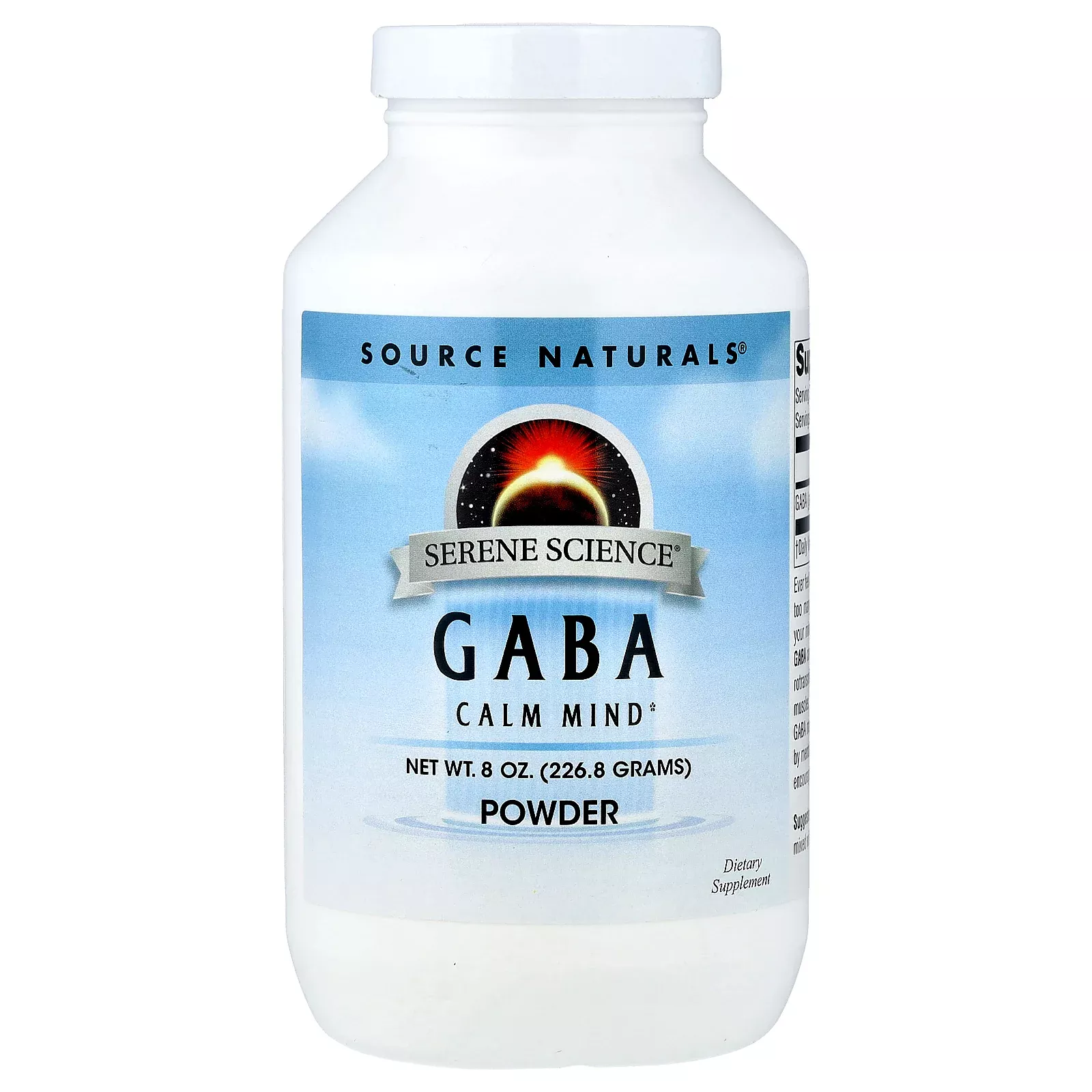 Source Naturals, Serene Science, GABA Powder, 8 oz (226.8 g)